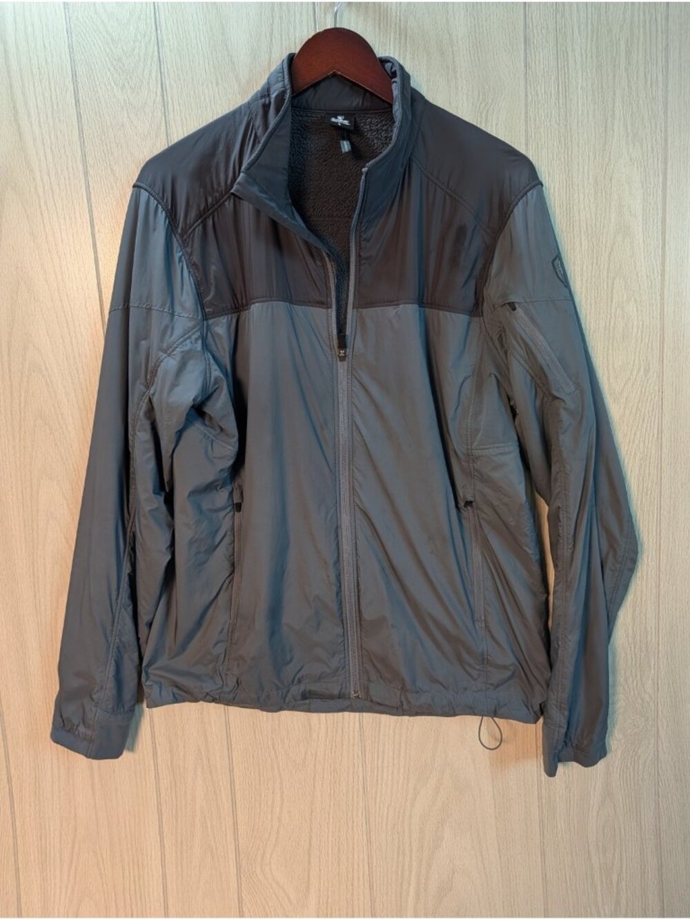 Kuhl The One Jacket Mens L Zip Up Coat Windproof Water Resistant Fleece Lined